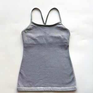 Lululemon Power Y tank top 4 grey Gray with padding